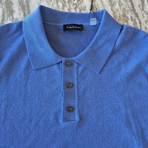 Tahari Men's Knit Sweater Polo Shirt New Size Xl
